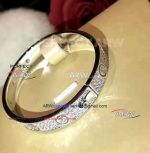 Perfect Replica New Cartier 10 Diamonds Stainless Steel Bracelet - No Screwdriver